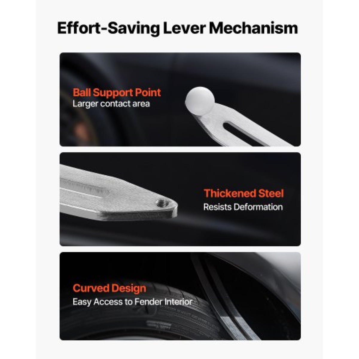VEVOR Dent Puller Kit, Paintless Car Removal Dent Tool, Auto Fender Repair Paverer Puller Lifter with Curved Rod, λοστό, Λαστιχένιο σφυρί, Αερόσακος, Αποσπώμενα & Επισκευαστικά Στυλό, Ανταλλακτικό Κιτ εργαλείων κεφαλών