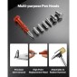 VEVOR Dent Puller Kit, Paintless Car Removal Dent Tool, Auto Fender Repair Paverer Puller Lifter with Curved Rod, λοστό, Λαστιχένιο σφυρί, Αερόσακος, Αποσπώμενα & Επισκευαστικά Στυλό, Ανταλλακτικό Κιτ εργαλείων κεφαλών