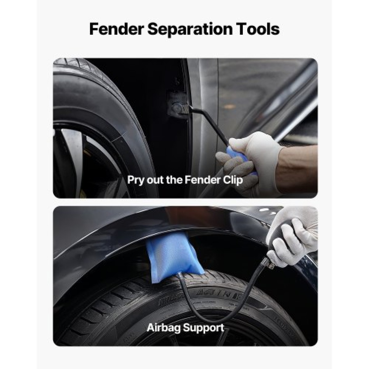 VEVOR Dent Puller Kit, Paintless Car Removal Dent Tool, Auto Fender Repair Paverer Puller Lifter with Curved Rod, λοστό, Λαστιχένιο σφυρί, Αερόσακος, Αποσπώμενα & Επισκευαστικά Στυλό, Ανταλλακτικό Κιτ εργαλείων κεφαλών
