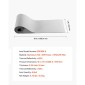VEVOR Reflective Insulation Roll, 2 Carage Door Thermal Insulation Kit, 6mm 5,49 m x 0,61 m, 4 Rolls Foil Aluminum EPE Foam Radiant Barrier, White Heat Shield PE για γκαραζόπορτες