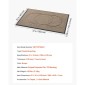 Χαλάκι μπροστινής πόρτας VEVOR, 1194 x 813 mm Εμπορικό πατάκι για εσωτερικούς και εξωτερικούς χώρους, μοντέρνο κομψό χαλί με επένδυση TPE, βιομηχανικό χαλί εισόδου βαρέως τύπου που πλένεται για διάδρομο, μπαλκόνι, γκαράζ, καφέ