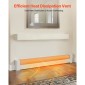 Καλύμματα θερμαντήρα βάσης VEVOR, Basic Series 1526 mm Τυπική ηλεκτρική μονάδα θέρμανσης Μπροστινό κάλυμμα για τη βελτίωση του σπιτιού, χάλυβας βαρέως τύπου, Εύκολη εγκατάσταση για την αντικατάσταση του παλιού καλύμματος κρεβατοκάμαρας, λευκό