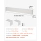 Καλύμματα θερμαντήρα βάσης VEVOR, Basic Series 1526 mm Τυπική ηλεκτρική μονάδα θέρμανσης Μπροστινό κάλυμμα για τη βελτίωση του σπιτιού, χάλυβας βαρέως τύπου, Εύκολη εγκατάσταση για την αντικατάσταση του παλιού καλύμματος κρεβατοκάμαρας, λευκό