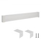 Καλύμματα θερμαντήρα βάσης VEVOR, Basic Series 1526 mm Τυπική ηλεκτρική μονάδα θέρμανσης Μπροστινό κάλυμμα για τη βελτίωση του σπιτιού, χάλυβας βαρέως τύπου, Εύκολη εγκατάσταση για την αντικατάσταση του παλιού καλύμματος κρεβατοκάμαρας, λευκό