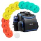 VEVOR Disc Golf Set, Ιπτάμενοι Δίσκοι 12 ΤΕΜ για αρχάριους, Σετ εκκίνησης Disc Golf, με Putter, Mid-Range, Driver, Περιλαμβάνει μίνι μαρκαδόρο, φορητό σακίδιο πλάτης, για υπαίθρια αυλή, γκαζόν, παραλία και πάρκο