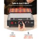 VEVOR Mini Pancake Maker, 25 ΤΕΜ. 43mm Διάμετρος Ολλανδικός Μάφιν Βαφλιέρα, Αντικολλητικό Ανοξείδωτο Γκριλ Poffertjes, Επαγγελματικό Ηλεκτρικό Μηχάνημα Dorayaki, Temp & Time Control, Εστιατόριο κουζίνας σπιτιού