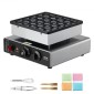 VEVOR Mini Pancake Maker, 25 ΤΕΜ. 43mm Διάμετρος Ολλανδικός Μάφιν Βαφλιέρα, Αντικολλητικό Ανοξείδωτο Γκριλ Poffertjes, Επαγγελματικό Ηλεκτρικό Μηχάνημα Dorayaki, Temp & Time Control, Εστιατόριο κουζίνας σπιτιού