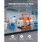 Θάλαμος κενού VEVOR 11,36 L με αντλία, 3,5 CFM 99 L/min, Μονοβάθμια αντλία κενού, κιτ θαλάμου απαέρωσης από ανοξείδωτο χάλυβα, καπάκι από σκληρυμένο γυαλί, σωλήνας 1,5 m, για σταθεροποίηση ρητίνης σιλικόνης απαερίωσης ξύλου