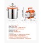 Θάλαμος κενού VEVOR 11,36 L με αντλία, 3,5 CFM 99 L/min, Μονοβάθμια αντλία κενού, κιτ θαλάμου απαέρωσης από ανοξείδωτο χάλυβα, καπάκι από σκληρυμένο γυαλί, σωλήνας 1,5 m, για σταθεροποίηση ρητίνης σιλικόνης απαερίωσης ξύλου