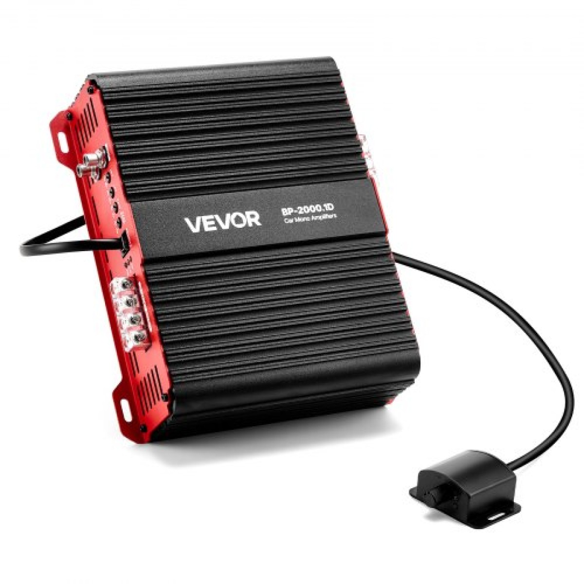Ενισχυτής αυτοκινήτου VEVOR Monoblock, 2000W RMS MAX, 1/2/4 Ohm Stable, Ενισχυτής ήχου αυτοκινήτου κατηγορίας D 1 καναλιού με απομακρυσμένο έλεγχο στάθμης υπογούφερ, φίλτρο χαμηλής διέλευσης και ενίσχυση μπάσων, περιλαμβάνεται ελεγκτής έντασης ήχου