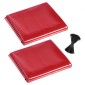 VEVOR 2PCS Welding Curtains, 1,74 x 2,34m Welding Screen Curtain, Fire-Resistant Vinyl Safety Protective Screen with 6-Level UV Protection & Hanging Drips, Φορητό για εργαστήριο/βιομηχανική χρήση, κόκκινο