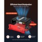 Ενισχυτής αυτοκινήτου VEVOR Monoblock, 1500W RMS MAX, 1/2/4 Ohm Stable, Ενισχυτής ήχου αυτοκινήτου κατηγορίας D 1 καναλιού με απομακρυσμένο έλεγχο στάθμης υπογούφερ, φίλτρο χαμηλής διέλευσης και ενίσχυση μπάσων, περιλαμβάνεται ελεγκτής έντασης ήχου