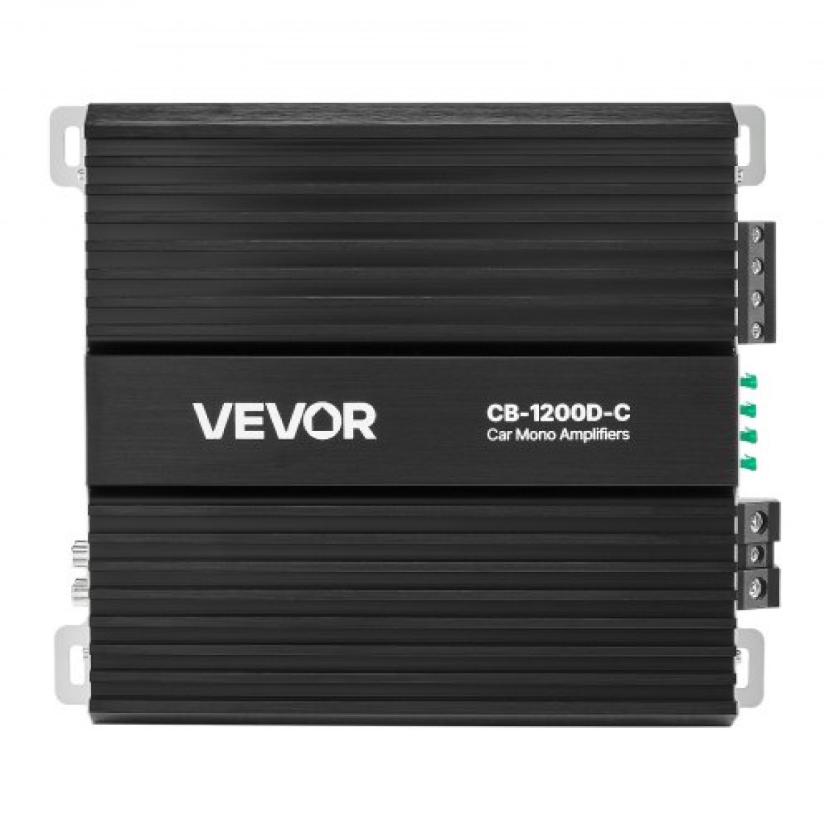 Ενισχυτής αυτοκινήτου VEVOR Monoblock, 1200W RMS MAX, 1/2/4 Ohm Stable, Ενισχυτής ήχου αυτοκινήτου κατηγορίας D 1 καναλιού με απομακρυσμένο έλεγχο στάθμης υπογούφερ, φίλτρο χαμηλής διέλευσης, ενίσχυση μπάσων & μετατόπιση φάσης, ελεγκτής έντασης ήχου