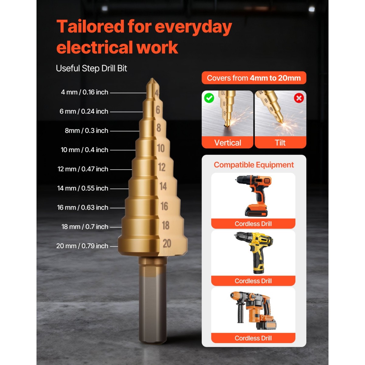 VEVOR Knockout Punch Set, 12,7 έως 50,8mm SLUG-Buster Ratchet Knockout Set, Ratchet Wrench Knockouts Punch Set για αλουμίνιο, ήπιο ατσάλι, υαλοβάμβακα, πλαστικά, 6 μεγέθη μήτρας, 40Cr Steel Ko Tool Kit
