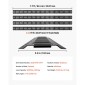Ράγες δεσίματος VEVOR E-Track, 4 Pack, 2,3 m E Rail Track που ασφαλίζουν φορτίο και βαριά φορτία έως 909 kg, Σύστημα δεσίματος τρέιλερ Κατάλληλο για γκαράζ, φορτηγά, δέσιμο μοτοσυκλετών, βάσεις ATV