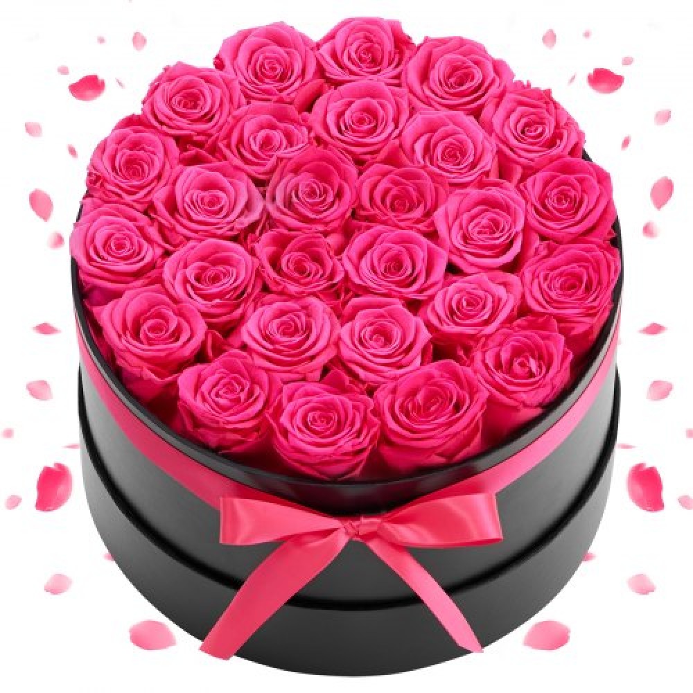 VEVOR Forever Flowers, 27 Conserved Roses in a Box, Eternal Flowers Immortal Bouquet Δώρο γενεθλίων για παράδοση Prime Women Her Wife Mothers, Επέτειος, Ημέρα του Αγίου Βαλεντίνου, Χριστούγεννα, Κόκκινο τριαντάφυλλο