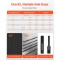 VEVOR Knockout Punch Set, 98,07 kN Hydraulic Knockout Set, 12,7 to 50,8mm KO Tool Kit Hole Making Tool, KO Tools Kit W/6 Die for Metal Electrical Cabinets, Electrical Control Points, Switch Cabine