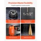 VEVOR Knockout Punch Set, 98,07 kN Hydraulic Knockout Set, 12,7 to 50,8mm KO Tool Kit Hole Making Tool, KO Tools Kit W/6 Die for Metal Electrical Cabinets, Electrical Control Points, Switch Cabine