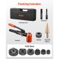 VEVOR Knockout Punch Set, 98,07 kN Hydraulic Knockout Set, 12,7 to 50,8mm KO Tool Kit Hole Making Tool, KO Tools Kit W/6 Die for Metal Electrical Cabinets, Electrical Control Points, Switch Cabine