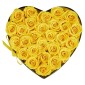 VEVOR Forever Flowers, 27 διατηρημένα τριαντάφυλλα σε κουτί σε σχήμα καρδιάς, Αιώνια λουλούδια Αθάνατη ανθοδέσμη Δώρο γενεθλίων για γυναίκες Μητέρες της γυναίκας της, επέτειος, ημέρα του Αγίου Βαλεντίνου, Χριστούγεννα, Κίτρινο