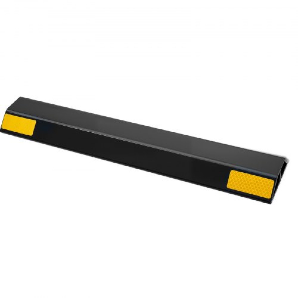 Πώμα στάθμευσης VEVOR, 446 mm 2 τεμ. Βοήθημα στάθμευσης βαρέως τύπου για γκαράζ, PP Curb πώμα δαπέδου γκαράζ με ανακλαστικές λωρίδες, Gadgets οχημάτων για αυτοκίνητα Φορτηγά φορτηγά Οδηγός ελαστικών Μπλοκ στοπ προφυλακτήρες