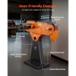 VEVOR 76mm x 2007 mm Belt Grinder Trinder, 2100W 900RPM Λειαντικό μηχάνημα λείανσης βιομηχανικής ποιότητας με ρυθμιζόμενη γωνία 0° - 45° και θύρα συλλογής σκόνης για επαγγελματική ξυλουργική επεξεργασία μετάλλων