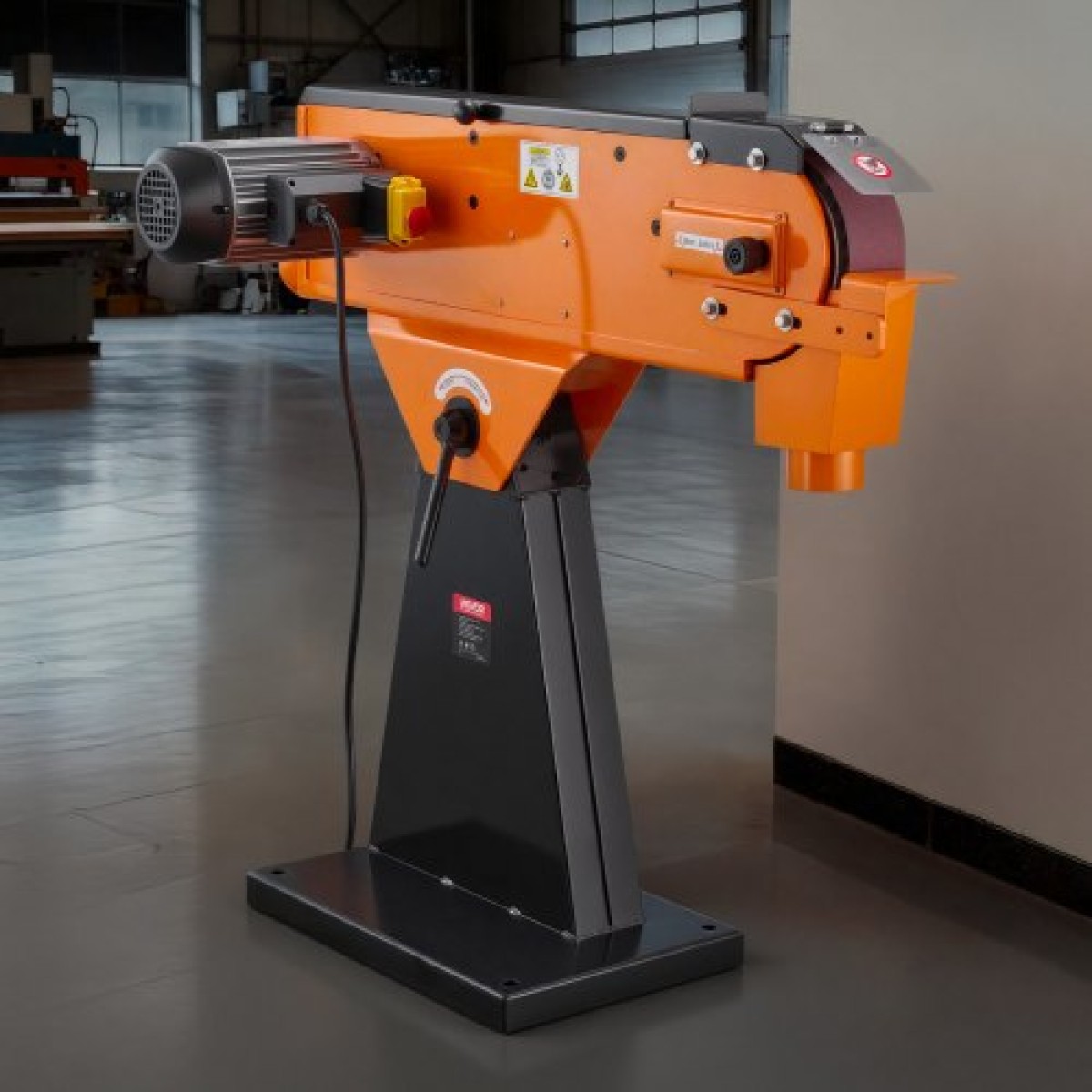 VEVOR 76mm x 2007 mm Belt Grinder Trinder, 2100W 900RPM Λειαντικό μηχάνημα λείανσης βιομηχανικής ποιότητας με ρυθμιζόμενη γωνία 0° - 45° και θύρα συλλογής σκόνης για επαγγελματική ξυλουργική επεξεργασία μετάλλων