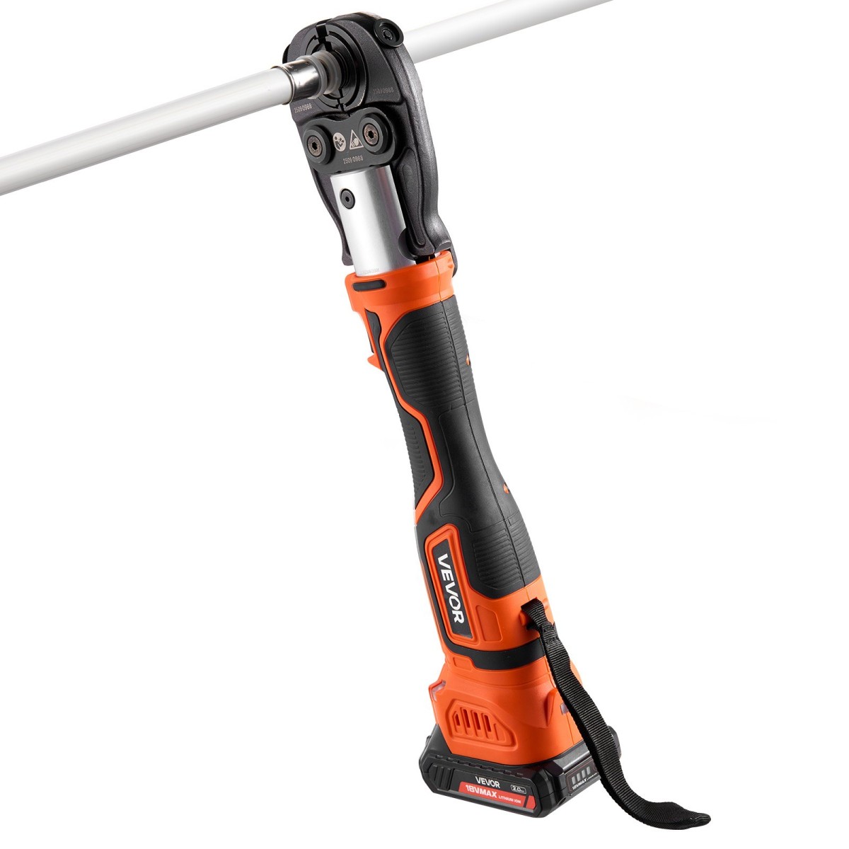 VEVOR Cordless Pipe Tool Kit, 18V Electric Pipe Crimping Tool for PEX & Aluminium-Plastic Tubes - με U16, U20, U25, U32 Press Jaws, 2pcs 2AH Batteries, Fast Charger & Carrying Case
