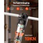 VEVOR Cordless Pipe Tool Kit, 18V Electric Pipe Crimping Tool for PEX & Aluminium-Plastic Tubes - με U16, U20, U25, U32 Press Jaws, 2pcs 2AH Batteries, Fast Charger & Carrying Case