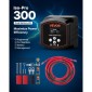 VEVOR Dual Battery Isolator Kit, 12V 300 Amp 33,6 mm² (2 AWG), χειροκίνητο και αυτόματο VSR Voltage Sensitive Relay με βολτόμετρο, οθόνη LCD, Smart Battery Isolator, Συμβατό με μπαταρίες λιθίου, για UTV, ATV