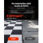 VEVOR Πλακάκια δαπέδου γκαράζ Interlocking, 16 Pack 513 x 513 x 5 mm Interlocking Modular Floor Garage Poils, Diamond Plate Αντιολισθητικά χαλάκια PVC για εργαστήριο, Αποθήκη, Εργαλειοθήκη, Γκρι γραφίτη