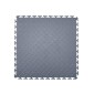 VEVOR Πλακάκια δαπέδου γκαράζ Interlocking, 16 Pack 513 x 513 x 5 mm Interlocking Modular Floor Garage Poils, Diamond Plate Αντιολισθητικά χαλάκια PVC για εργαστήριο, Αποθήκη, Εργαλειοθήκη, Γκρι γραφίτη