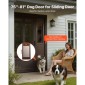 VEVOR Dog Dog Door για Συρόμενη Γυάλινη Πόρτα, 1927 mm έως 2040 mm Ρυθμιζόμενο ύψος, Σκελετός από κράμα αλουμινίου με μεταλλικούς περιστρεφόμενους μεντεσέδες, σχέδιο κλειδαριάς, 346 x 600 mm πτερύγιο, συρόμενη γυάλινη πόρτα για κατοικίδια για ενοικιαστές