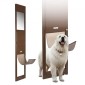 VEVOR Dog Dog Door για Συρόμενη Γυάλινη Πόρτα, 1927 mm έως 2040 mm Ρυθμιζόμενο ύψος, Σκελετός από κράμα αλουμινίου με μεταλλικούς περιστρεφόμενους μεντεσέδες, σχέδιο κλειδαριάς, 346 x 600 mm πτερύγιο, συρόμενη γυάλινη πόρτα για κατοικίδια για ενοικιαστές