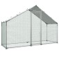 VEVOR Large Metal Chicken Coop, 3 x 1 x 2 m, Walk-in Chicken Run House με αδιάβροχο κάλυμμα & στιβαρό σκελετό, στυλό πάπιας κλουβιού πουλερικών Spire Roof για χρήση σε εξωτερική αυλή σε φάρμα για κουνελόχηνα