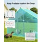 VEVOR Large Metal Chicken Coop, 3 x 1 x 2 m, Walk-in Chicken Run House με αδιάβροχο κάλυμμα & στιβαρό σκελετό, στυλό πάπιας κλουβιού πουλερικών Spire Roof για χρήση σε εξωτερική αυλή σε φάρμα για κουνελόχηνα