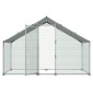 VEVOR Large Metal Chicken Coop, 3 x 1 x 2 m, Walk-in Chicken Run House με αδιάβροχο κάλυμμα & στιβαρό σκελετό, στυλό πάπιας κλουβιού πουλερικών Spire Roof για χρήση σε εξωτερική αυλή σε φάρμα για κουνελόχηνα