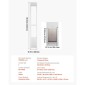 VEVOR Dog Dog Door for Sliding Glass Door, 2311-2439 mm Ρυθμιζόμενο ύψος, Σκελετός από κράμα αλουμινίου με μεταλλικούς περιστρεφόμενους μεντεσέδες, σχέδιο κλειδαριάς, 260,4 x 412,8 mm πτερύγιο, συρόμενη γυάλινη πόρτα για κατοικίδια για ενοικιαστές