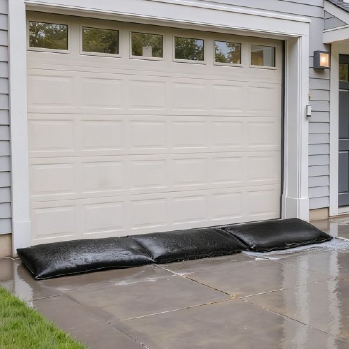 VEVOR Flood Barrier, 10 Pack, 430 x 830 mm Flood bags with Bucket, επαναχρησιμοποιήσιμο υδατοαπορροφητικό φράγμα που ενεργοποιείται από νερό, απόφραξη σακουλών άμμου χωρίς άμμο, σάκοι πρόληψης πλημμύρας για πόρτα, υπόγειο, γκαράζ