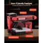 VEVOR 152,4mm Δισκοτριβείο & 101,6mm x 914,4mm, 400W Professional Belt Disc Trinder Combo με ρυθμιζόμενο τραπέζι εργασίας 0 - 45°, Θύρα συλλογής σκόνης για ξυλουργική και χειροτεχνία DIY