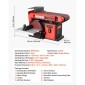 VEVOR 152,4mm Δισκοτριβείο & 101,6mm x 914,4mm, 400W Professional Belt Disc Trinder Combo με ρυθμιζόμενο τραπέζι εργασίας 0 - 45°, Θύρα συλλογής σκόνης για ξυλουργική και χειροτεχνία DIY