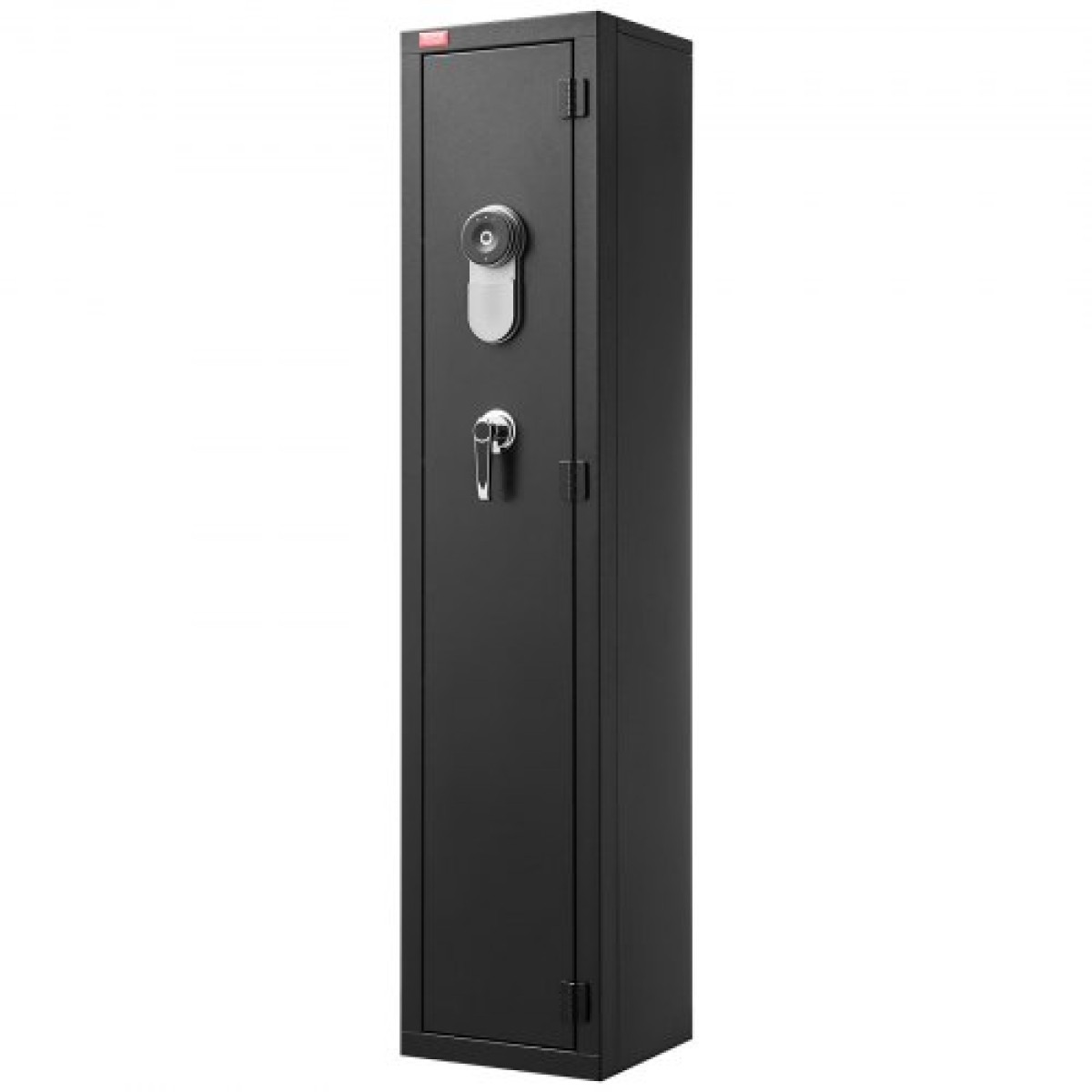 Θήκη τυφεκίων VEVOR Gun Safe, βαρέως τύπου χαλύβδινο ντουλάπι ψυχρής έλασης με δακτυλικό αποτύπωμα & κλειδί, μεγάλο μακρύ ντουλάπι όπλων με γεμιστήρα και LED, ρυθμιζόμενες σχάρες για τουφέκια, πιστόλια, κυνηγετικό όπλο (απαιτείται συναρμολόγηση)