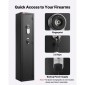 Θήκη τυφεκίων VEVOR Gun Safe, βαρέως τύπου χαλύβδινο ντουλάπι ψυχρής έλασης με δακτυλικό αποτύπωμα & κλειδί, μεγάλο μακρύ ντουλάπι όπλων με γεμιστήρα και LED, ρυθμιζόμενες σχάρες για τουφέκια, πιστόλια, κυνηγετικό όπλο (απαιτείται συναρμολόγηση)