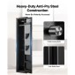 Θήκη τυφεκίων VEVOR Gun Safe, βαρέως τύπου χαλύβδινο ντουλάπι ψυχρής έλασης με δακτυλικό αποτύπωμα & κλειδί, μεγάλο μακρύ ντουλάπι όπλων με γεμιστήρα και LED, ρυθμιζόμενες σχάρες για τουφέκια, πιστόλια, κυνηγετικό όπλο (απαιτείται συναρμολόγηση)