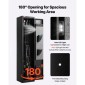 Θήκη τυφεκίων VEVOR Gun Safe, βαρέως τύπου χαλύβδινο ντουλάπι ψυχρής έλασης με δακτυλικό αποτύπωμα & κλειδί, μεγάλο μακρύ ντουλάπι όπλων με γεμιστήρα και LED, ρυθμιζόμενες σχάρες για τουφέκια, πιστόλια, κυνηγετικό όπλο (απαιτείται συναρμολόγηση)