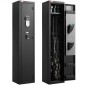 Θήκη τυφεκίων VEVOR Gun Safe, βαρέως τύπου χαλύβδινο ντουλάπι ψυχρής έλασης με δακτυλικό αποτύπωμα & κλειδί, μεγάλο μακρύ ντουλάπι όπλων με γεμιστήρα και LED, ρυθμιζόμενες σχάρες για τουφέκια, πιστόλια, κυνηγετικό όπλο (απαιτείται συναρμολόγηση)