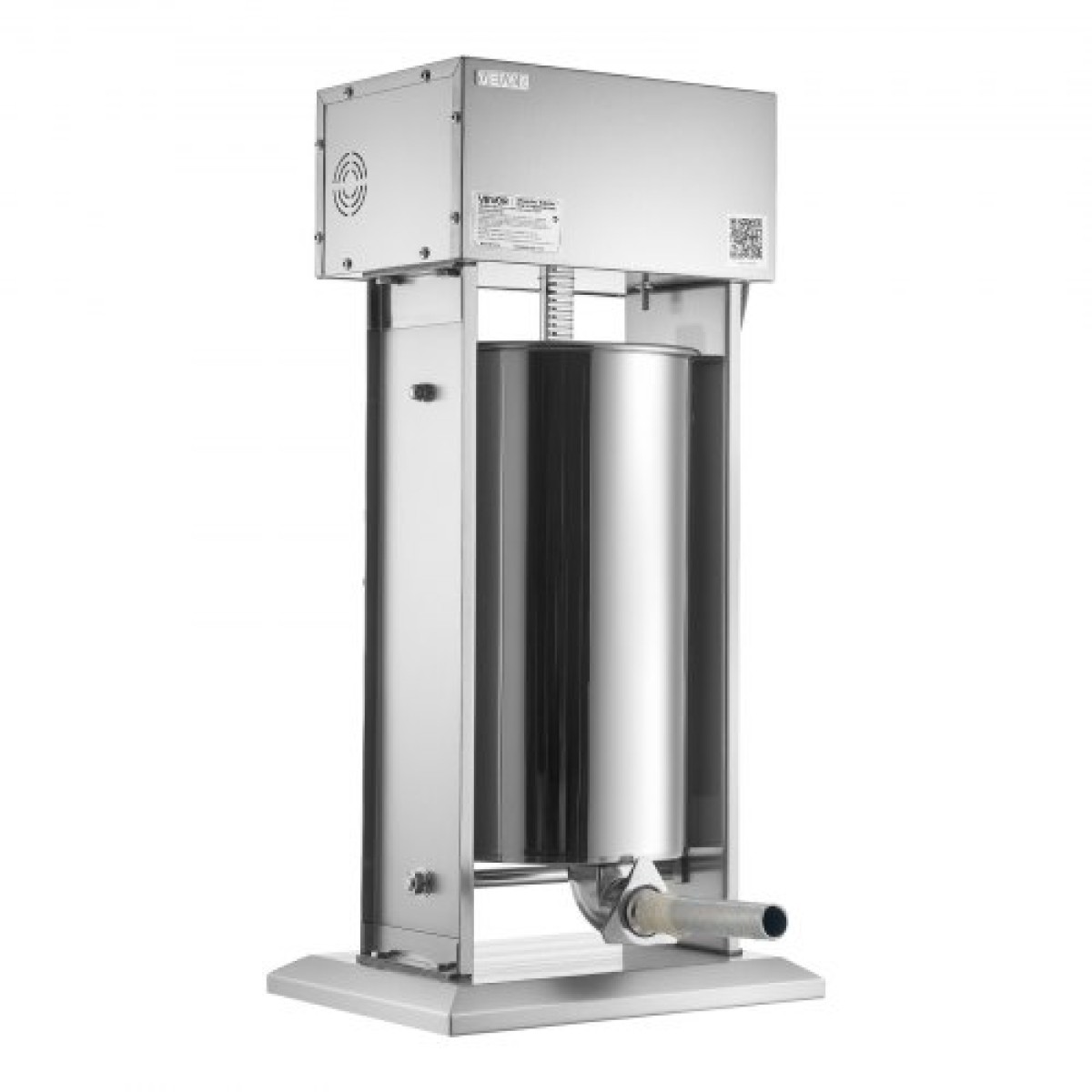 VEVOR Electric Sausage Stuffer, 55 LBS / 25 L Vertical Meat Stuffer, Stepless Speed ​​Control and Foot Pedal, Inox Heavy Duty Γεμιστικό Λουκάνικου με 5 Σωλήνες Γέμισης, για Εμπορική & οικιακή χρήση