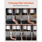 VEVOR Electric Sausage Stuffer, 55 LBS / 25 L Vertical Meat Stuffer, Stepless Speed ​​Control and Foot Pedal, Inox Heavy Duty Γεμιστικό Λουκάνικου με 5 Σωλήνες Γέμισης, για Εμπορική & οικιακή χρήση
