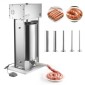 VEVOR Electric Sausage Stuffer, 55 LBS / 25 L Vertical Meat Stuffer, Stepless Speed ​​Control and Foot Pedal, Inox Heavy Duty Γεμιστικό Λουκάνικου με 5 Σωλήνες Γέμισης, για Εμπορική & οικιακή χρήση