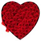 VEVOR Forever Flowers, 50 διατηρημένα τριαντάφυλλα σε κουτί σε σχήμα καρδιάς, Αιώνια λουλούδια Αθάνατο μπουκέτο δώρο γενεθλίων για παράδοση Prime Women Her Wife Mothers, Επέτειος, Ημέρα του Αγίου Βαλεντίνου, Χριστούγεννα, Κόκκινο